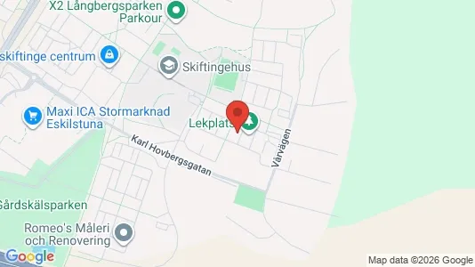Lägenheter att hyra i Eskilstuna - kort over placeringen