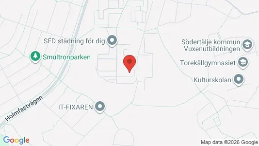 Lägenheter att hyra i Södertälje - kort over placeringen