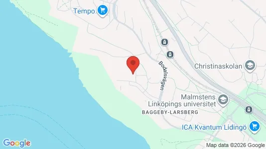 Lägenheter att hyra i Lidingö - kort over placeringen