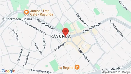 Lägenheter att hyra i Solna - kort over placeringen