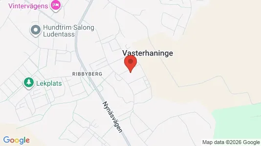 Lägenheter att hyra i Haninge - kort over placeringen