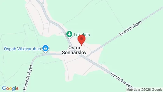 Lägenheter att hyra i Kristianstad - kort over placeringen