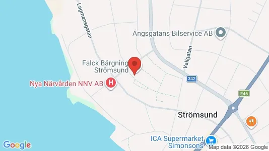 Lägenheter att hyra i Strömsund - kort over placeringen