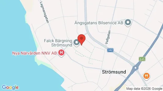 Lägenheter att hyra i Strömsund - kort over placeringen