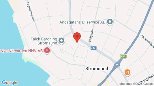 Lägenheter att hyra i Strömsund - kort over placeringen