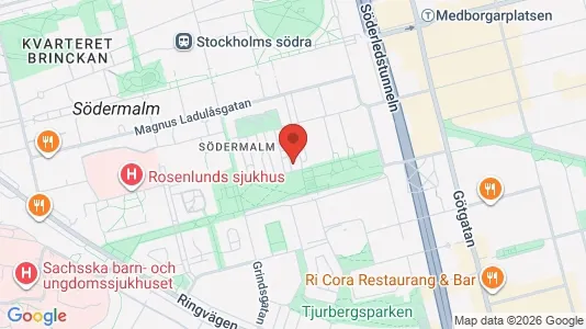 Lägenheter att hyra i Södermalm - kort over placeringen