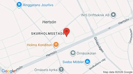 Lägenheter att hyra i Luleå - kort over placeringen