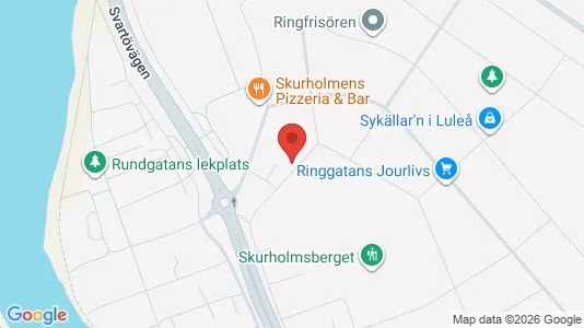 Lägenheter att hyra i Luleå - kort over placeringen