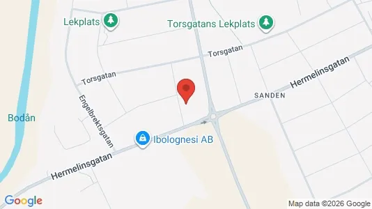 Lägenheter att hyra i Boden - kort over placeringen