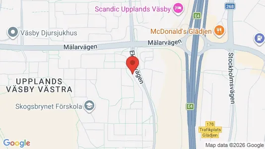 Lägenheter att hyra i Upplands Väsby - kort over placeringen
