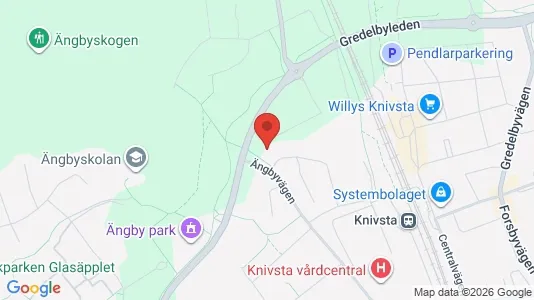 Lägenheter att hyra i Knivsta - kort over placeringen
