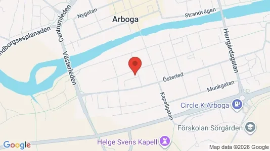 Lägenheter att hyra i Arboga - kort over placeringen