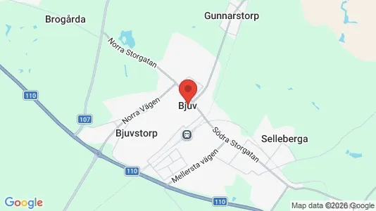 Hus att hyra i Bjuv - Bild från Google Street View