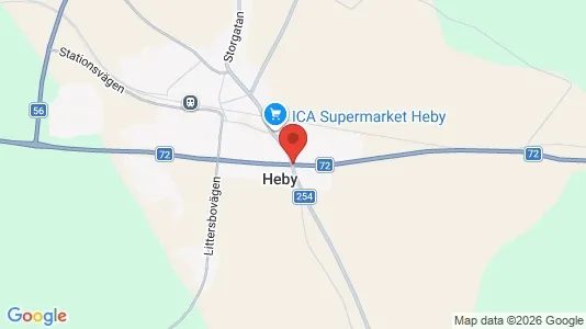 Hus att hyra i Heby - Bild från Google Street View