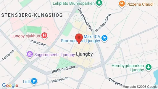 Lägenheter att hyra i Ljungby - Bild från Google Street View