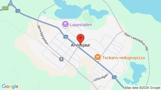 Hus att hyra i Arvidsjaur - Bild från Google Street View