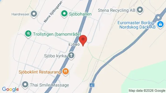 Lägenheter att hyra i Borås - kort over placeringen