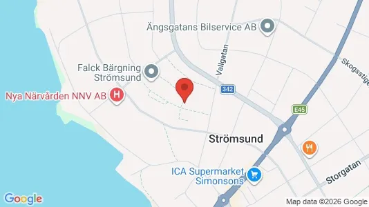 Lägenheter att hyra i Strömsund - Bild från Google Street View