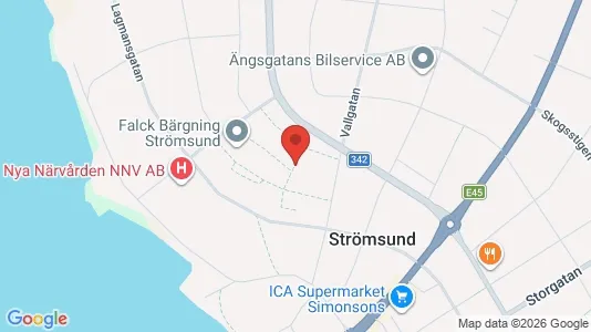 Lägenheter att hyra i Strömsund - Bild från Google Street View
