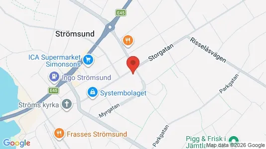 Lägenheter att hyra i Strömsund - Bild från Google Street View