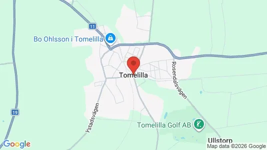 Hus att hyra i Tomelilla - Bild från Google Street View