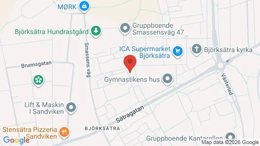Lägenheter att hyra i Sandviken - kort over placeringen