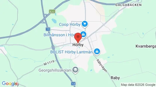 Lägenheter att hyra i Hörby - Bild från Google Street View