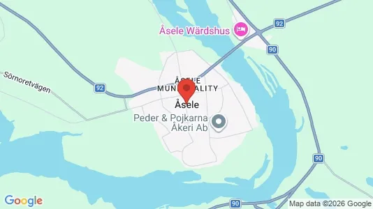 Hus att hyra i Åsele - Bild från Google Street View