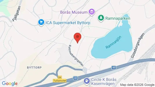 Lägenheter att hyra i Borås - kort over placeringen