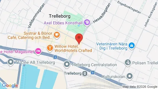 Lägenheter att hyra i Trelleborg - kort over placeringen