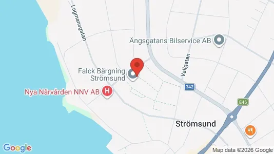 Lägenheter att hyra i Strömsund - kort over placeringen