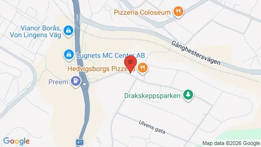 Lägenheter att hyra i Borås - kort over placeringen