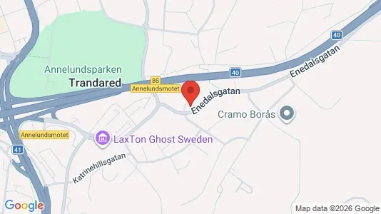 Lägenheter att hyra i Borås - kort over placeringen