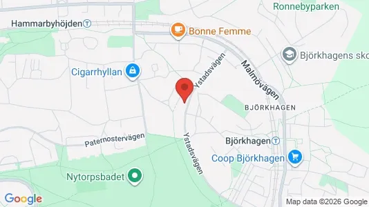 Rum att hyra i Söderort - kort over placeringen