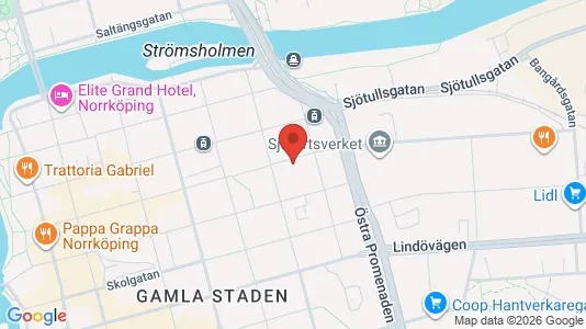 Lägenheter att hyra i Norrköping - kort over placeringen