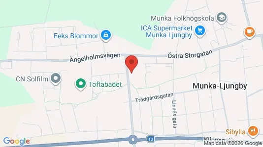 Lägenheter att hyra i Ängelholm - kort over placeringen