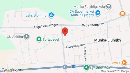 Lägenheter att hyra i Ängelholm - kort over placeringen