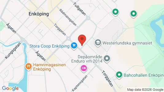 Lägenheter att hyra i Enköping - kort over placeringen