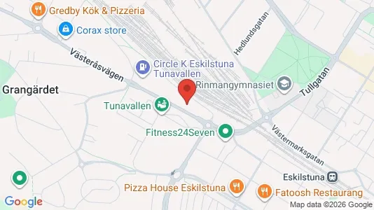 Lägenheter att hyra i Eskilstuna - kort over placeringen
