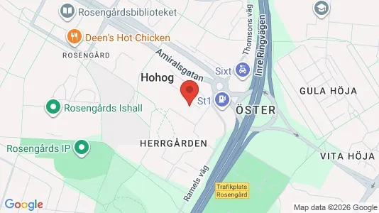 Lägenheter att hyra i Rosengård - kort over placeringen