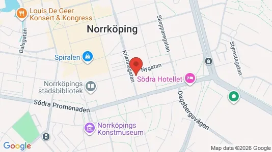 Lägenheter att hyra i Norrköping - kort over placeringen