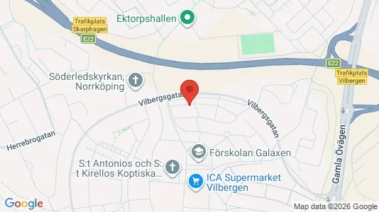 Lägenheter att hyra i Norrköping - kort over placeringen