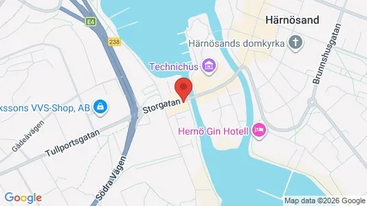 Lägenheter att hyra i Härnösand - kort over placeringen