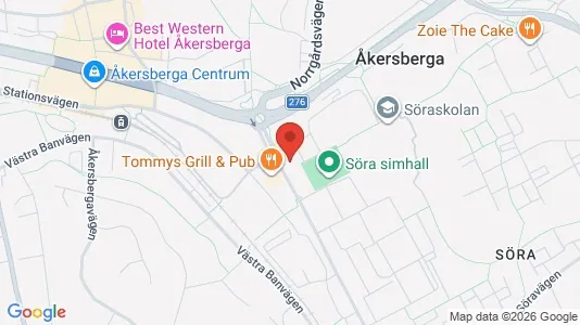 Lägenheter att hyra i Österåker - kort over placeringen