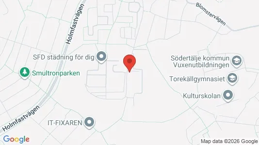 Lägenheter att hyra i Södertälje - kort over placeringen