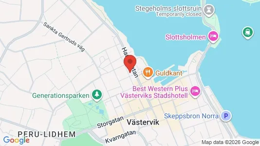 Lägenheter att hyra i Kalmar - kort over placeringen