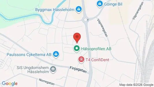 Lägenheter att hyra i Hässleholm - kort over placeringen
