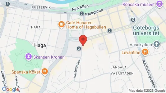 Lägenheter att hyra i Göteborg Centrum - kort over placeringen