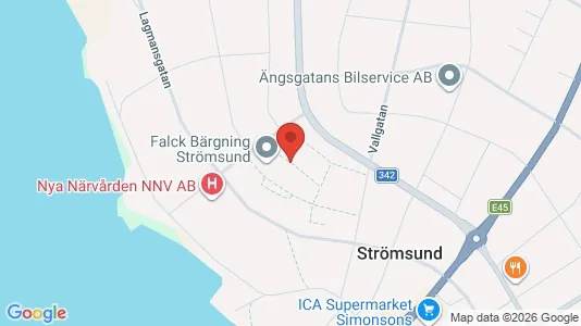 Lägenheter att hyra i Strömsund - kort over placeringen
