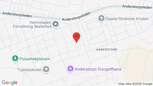 Lägenheter att hyra i Skellefteå - kort over placeringen